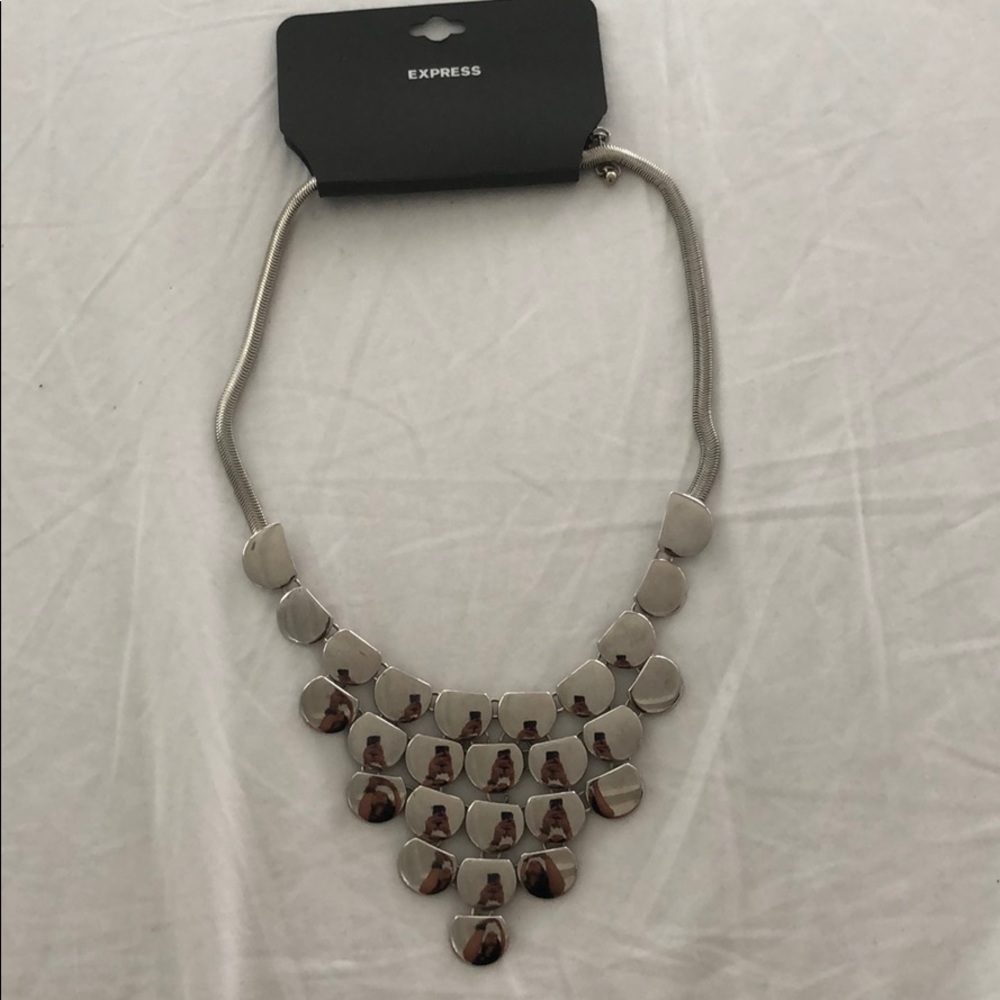 Express Multilayered Silver Necklace. NWT.